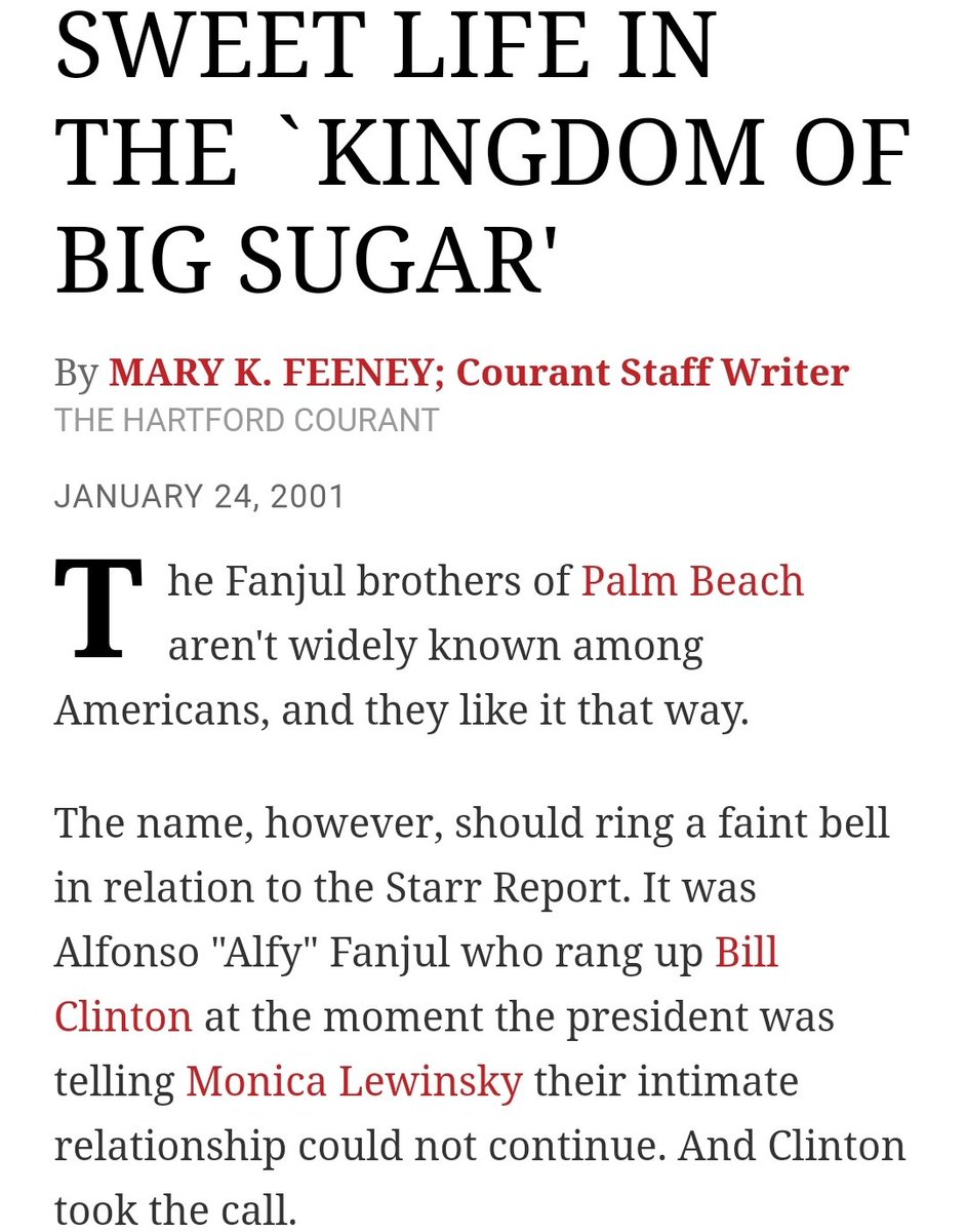 PurpleP52620105's tweet photo. Pam Bondi's donors are in the Epstein files, but not on Bondi's list to congress. Political mega donors, Trump neighbors and sugar barons, the Fanjul brothers. https://t.co/dHDNa9R9ZS