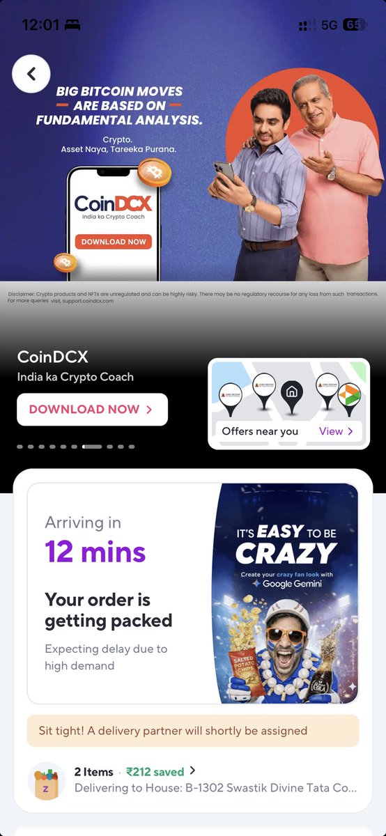 IN_KnightRider's tweet photo. ⁦@zeptocares⁩ showing this for the past 20 mins https://t.co/2SPWBkUpOk