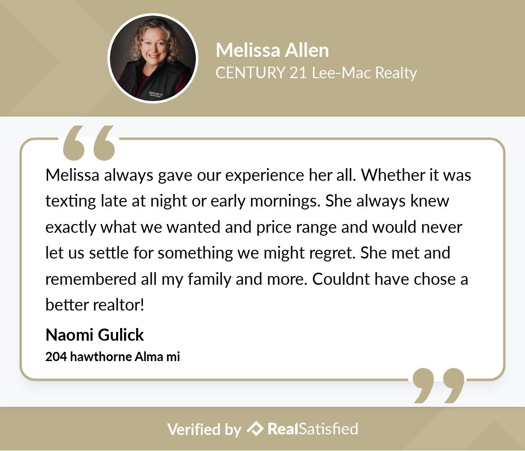 C21MelissaAllen's tweet photo. I'm thankful for clients like this one. https://t.co/PSVhNcH02n via @realsatisfied https://t.co/VMj9w8nV0w