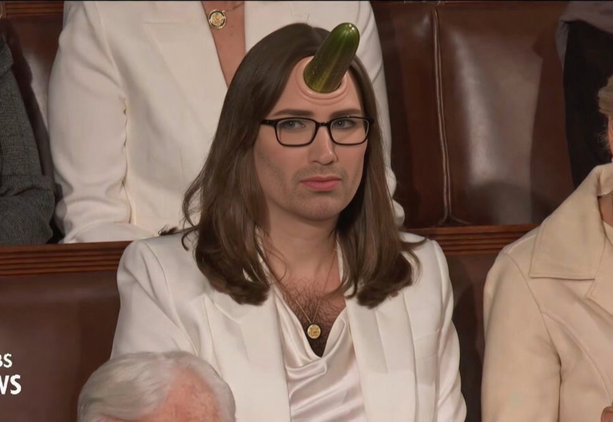 <a href="/4thOfJuly365/">Mr. Star Spangled MAGA</a> <a href="/SarahEMcBride/">Sarah McBride</a> 

This is a Democrat.