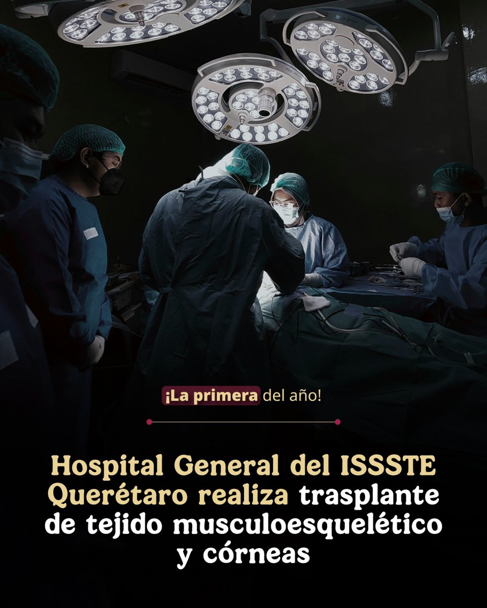 Su solidaridad es un ejemplo a seguir. 🫂❤️

El Hospital General de Querétaro llevó a cabo su primera donación de órganos y tejidos del año 💯, procedimiento que contó con la participación de médicos del banco de tejidos Novoinjertos y Oftalmología del Hospital Regional “Lic.