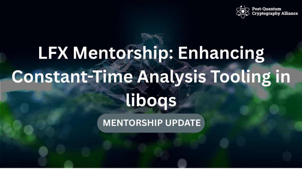 Post-Quantum Cryptography Alliance tweet media