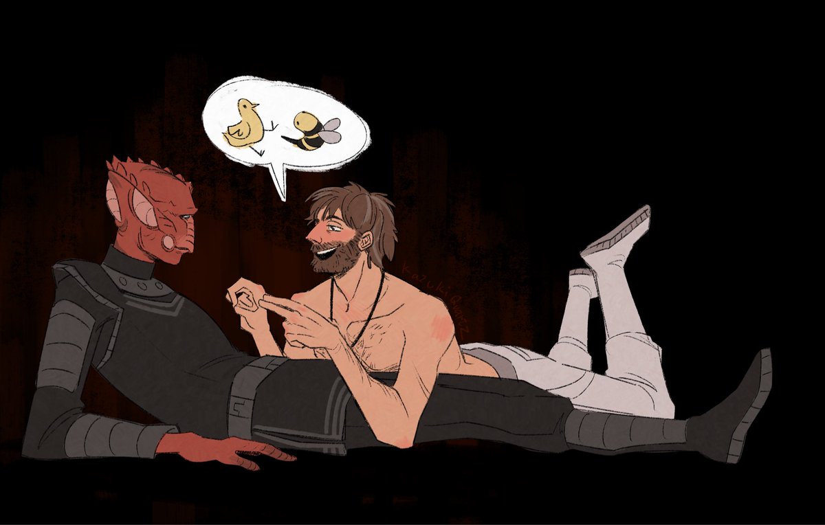 QuartzKazuki's tweet photo. Cultural exchange 
#EnemyMine1985 #EnemyMine https://t.co/omjJbqLONq