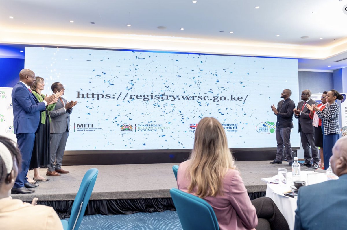 Radava2022's tweet photo. Our 𝗖𝗧𝗢, @oadeti89 represented the team at the official launch of the 𝗘𝗹𝗲𝗰𝘁𝗿𝗼𝗻𝗶𝗰 𝗪𝗮𝗿𝗲𝗵𝗼𝘂𝘀𝗲 𝗥𝗲𝗰𝗲𝗶𝗽𝘁 𝗦𝘆𝘀𝘁𝗲𝗺 (𝗲-𝗪𝗥𝗦) 𝗖𝗲𝗻𝘁𝗿𝗮𝗹 𝗥𝗲𝗴𝗶𝘀𝘁𝗿𝘆 Platform in Nairobi, Kenya
#structuredtrade #commoditytrade #digitaltrade https://t.co/jjEoJ3dpGr