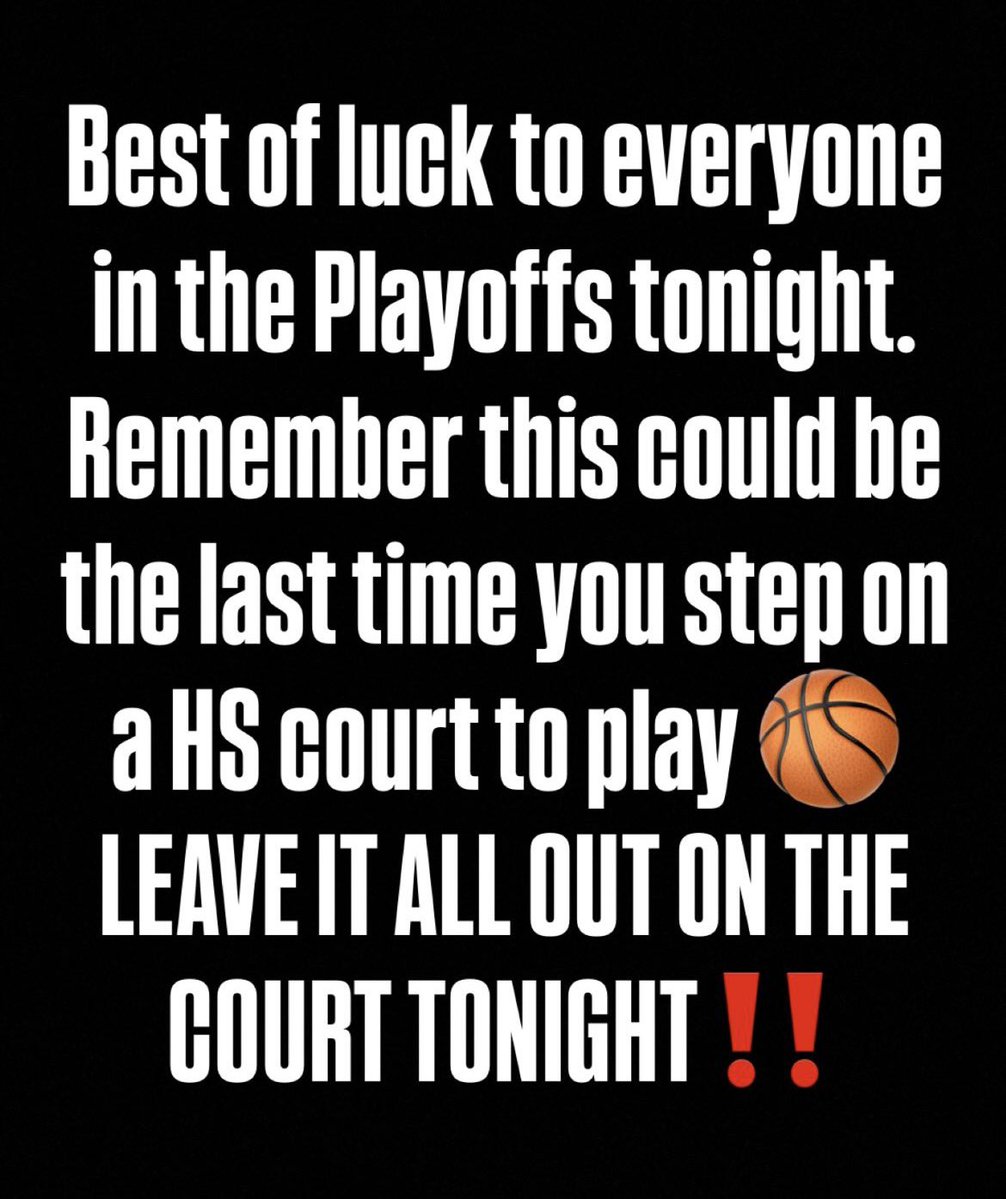 LEAVE IT ALL OUT ON THE COURT TONIGHT‼️