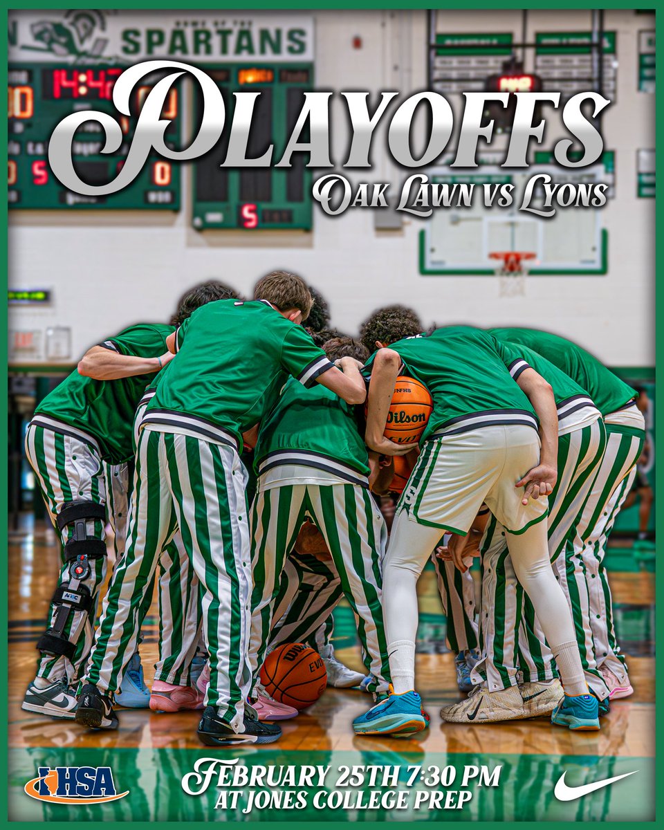 oaklawnhoops's tweet photo. 🏀 GAMEDAY
🆚 Lyons Township
📍 Jones College Prep, 700 S. State St. 
🕢 7:30 pm
🥊 IHSA Regional Semi-Final
🎟️ $7 via GoFan

https://t.co/2UFfWfkcIV

#TogetherWeAttack🟢⚪️
#ATTITUDE 😤 
#LetItRip 🥊 https://t.co/Wt2R3NSYiy