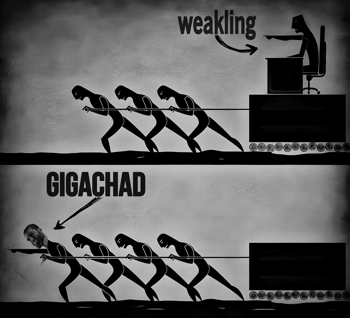 GigaChadCoinHQ's tweet photo. When it gets tough grab the rope tighter and pull harder.

                                                                         $GIGACHAD https://t.co/GQ7vH19iPY