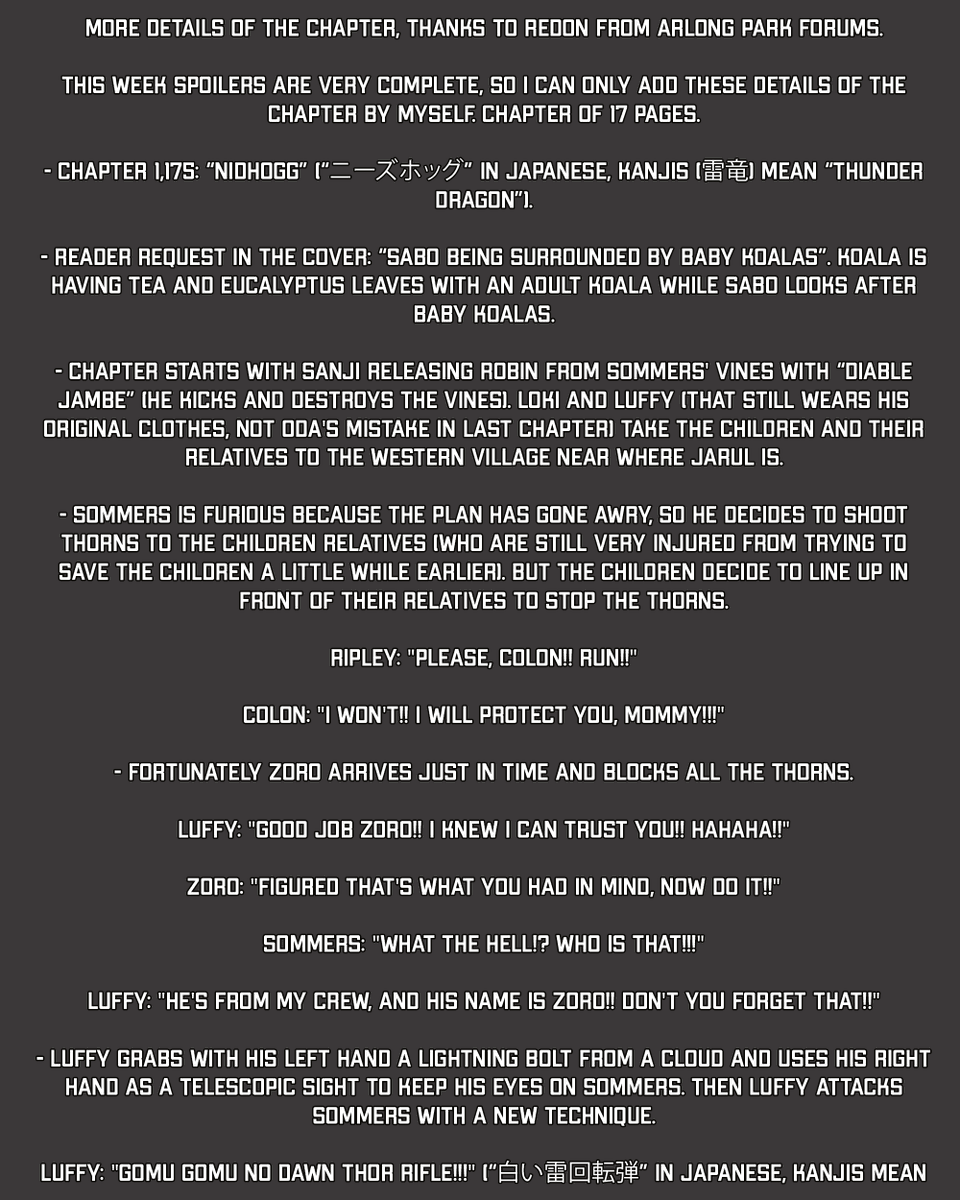pewpiece's tweet photo. #ONEPIECE1175 

MORE DETAILS FOR ONEPIECE CHAPTER 1175 

(THANKS TO @Mugiwara_23 ) https://t.co/LboC8wUt9m