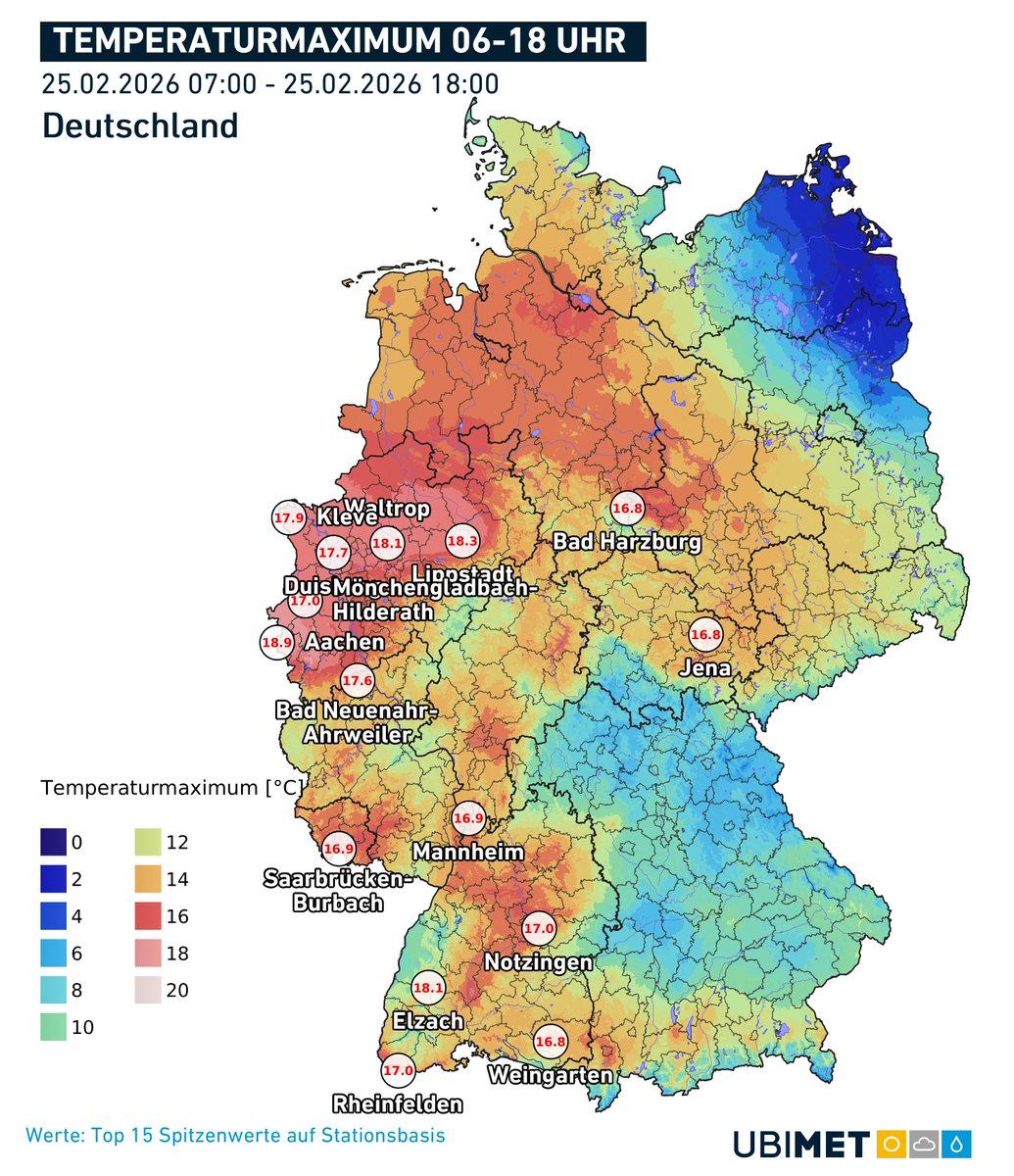 Unwetterradar Deutschland tweet media