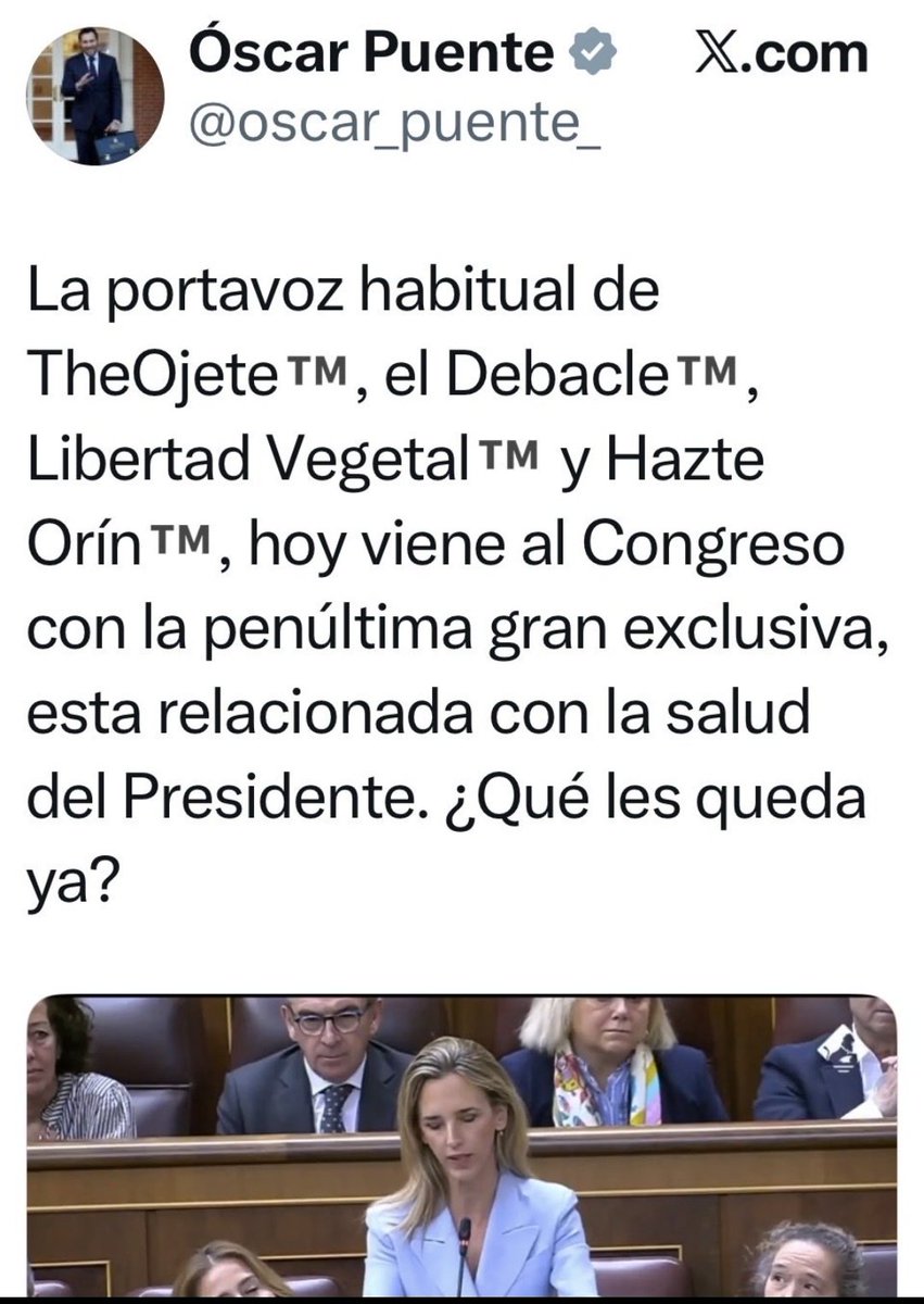 En un país normal, este tipo no hubiera llegado a ministro en la vida. Pero en uno con un mínimo de decencia política, insultar a medios críticos con 43 muertos sobre la mesa de su gestión sería suficiente como para que fuese cesado.

 Impresentable, Óscar Puente.