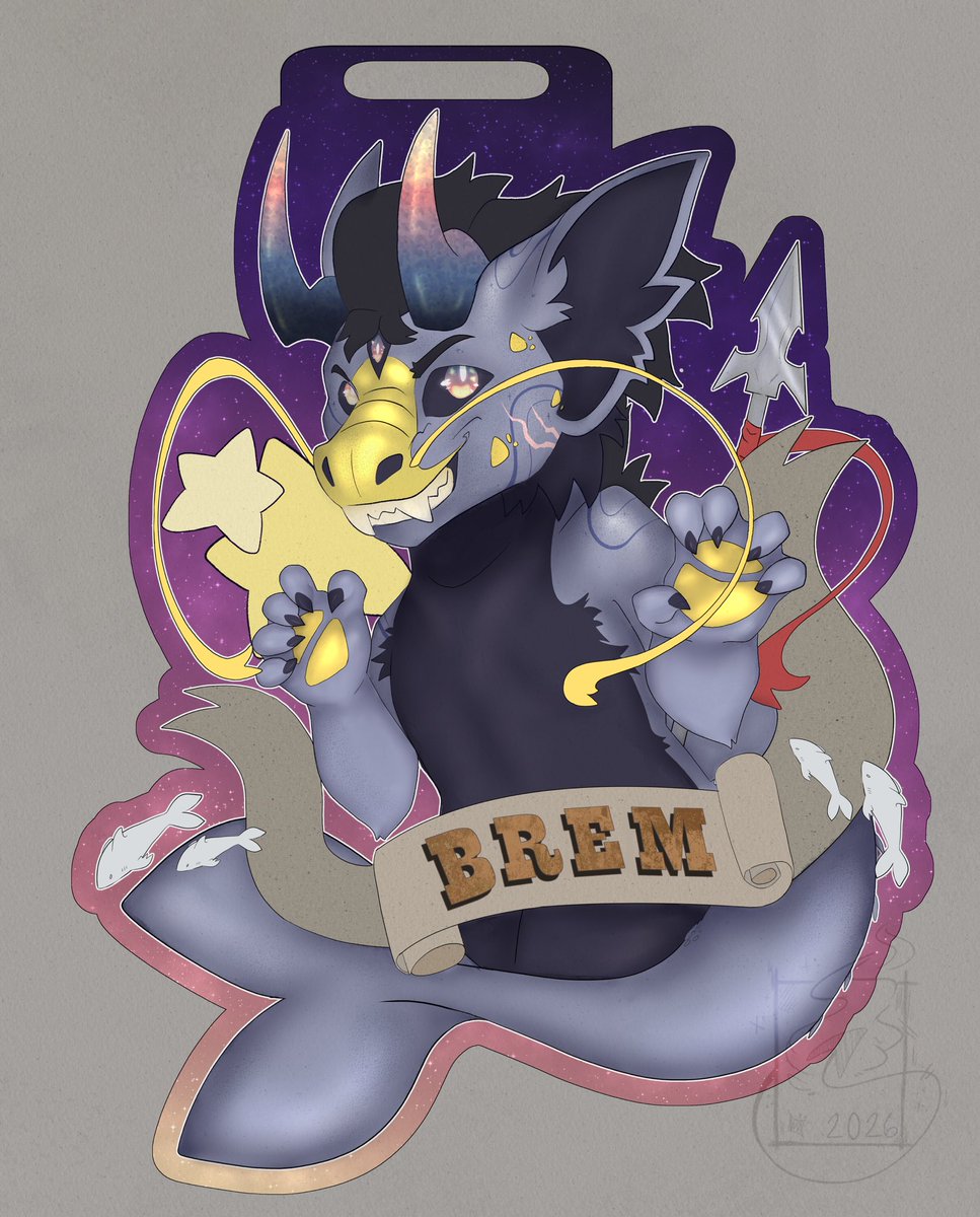 Its_BremBrem's tweet photo. New year New fursona! :D

Honestly I really like how this Halfbody came out 👀
Might change the whiskers though

#fursona #anthro #digitalart #furry #furryart #nameplate #oc #commissionsopen #fursonart #art https://t.co/qYmJfbAevX