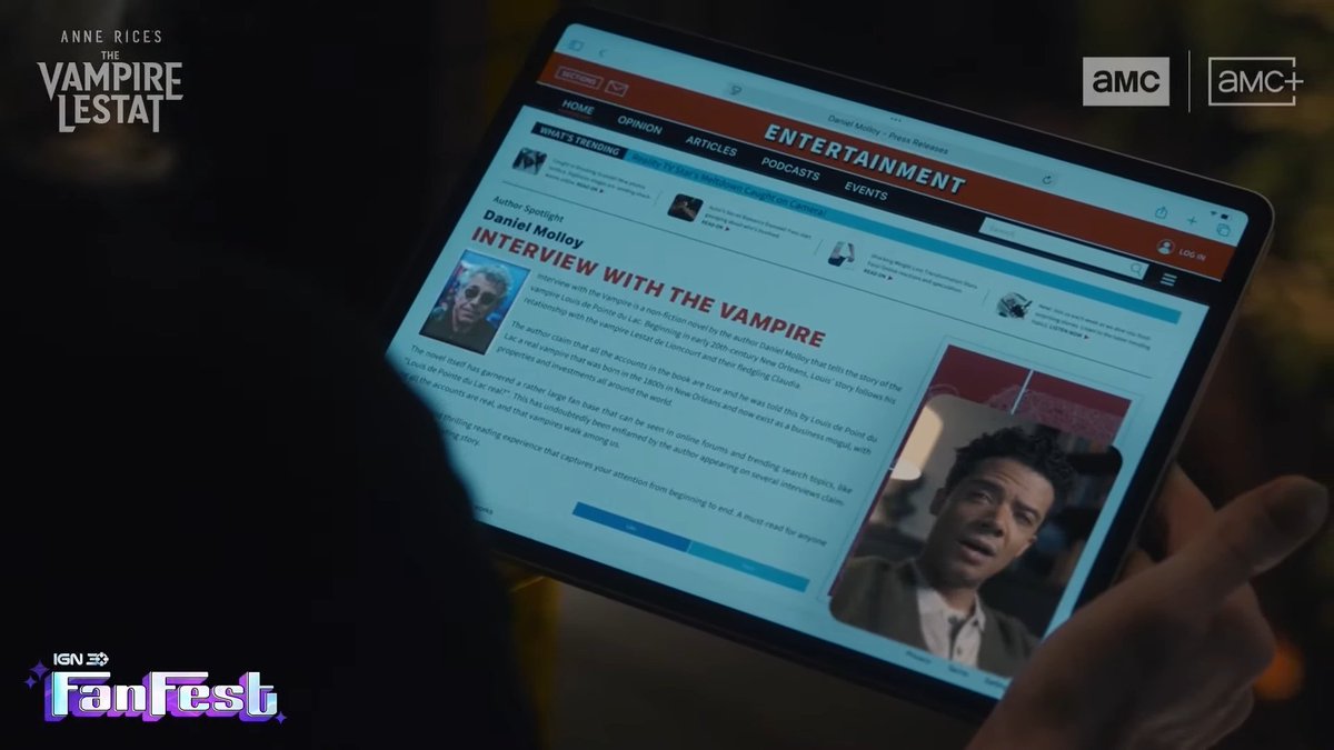 lestat finding out about the book in real time while he's facetiming with louis oh this is so buzzyyyyy