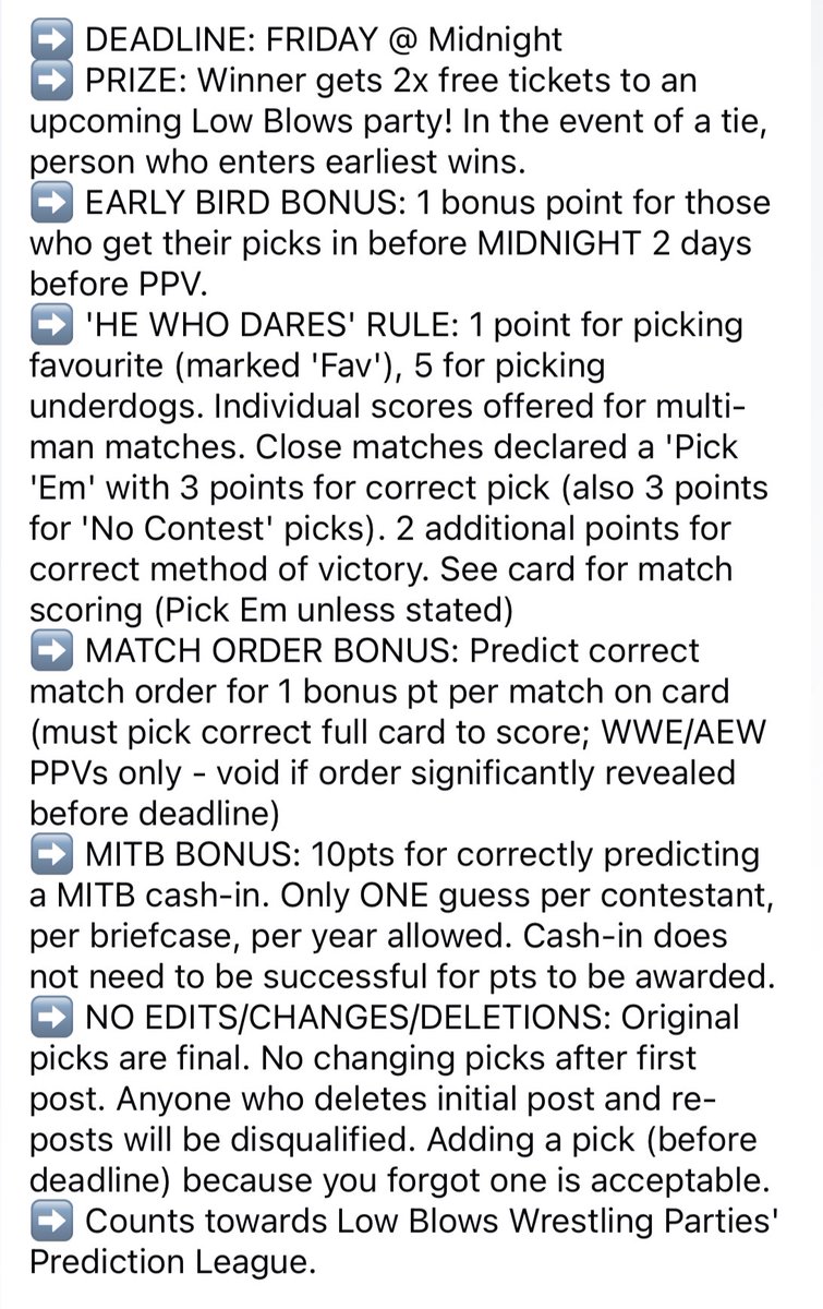 Low Blows tweet media