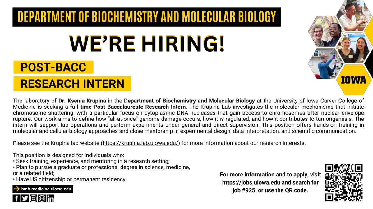 Department of Biochemistry and Molecular Biology tweet media