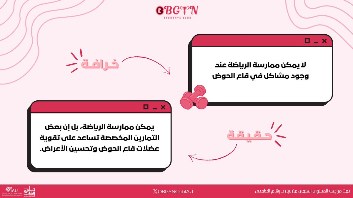 OBGYNClubIAU's tweet photo. سمعنا الكثير من الخرافات
والآن وقت الحقيقة!💡

#OBGYNClubIAU #Myth_Busters https://t.co/52SKdMy4mr