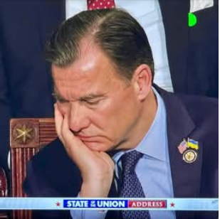 PRESS RELEASE: EXHAUSTED BY INSIDER STOCK TRADES, ‘TAXMAN TOM’ SUOZZI SLEEPS THROUGH STATE OF THE UNION - REFUSES TO STAND FOR U.S. CITIZENS, CRIME VICTIM FAMILIES

Tom Suozzi made millions off stock trades while serving in Congress. Long Island families got tax hikes, inflation,