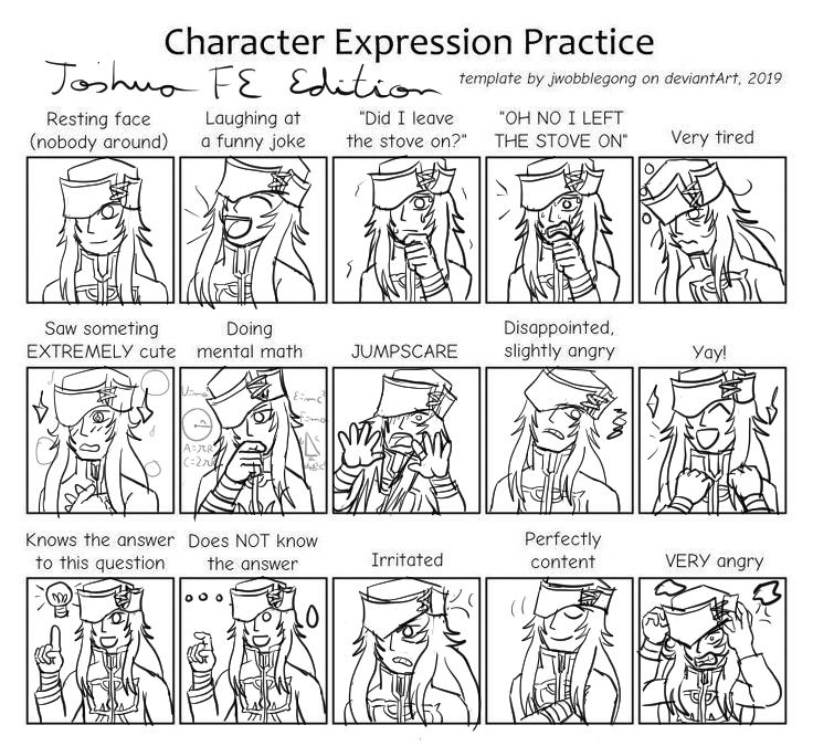 ellenhalfmoon's tweet photo. Joshua Fire Emblem expressions! #FE8 #FireEmblem https://t.co/6rx0OaB9dO