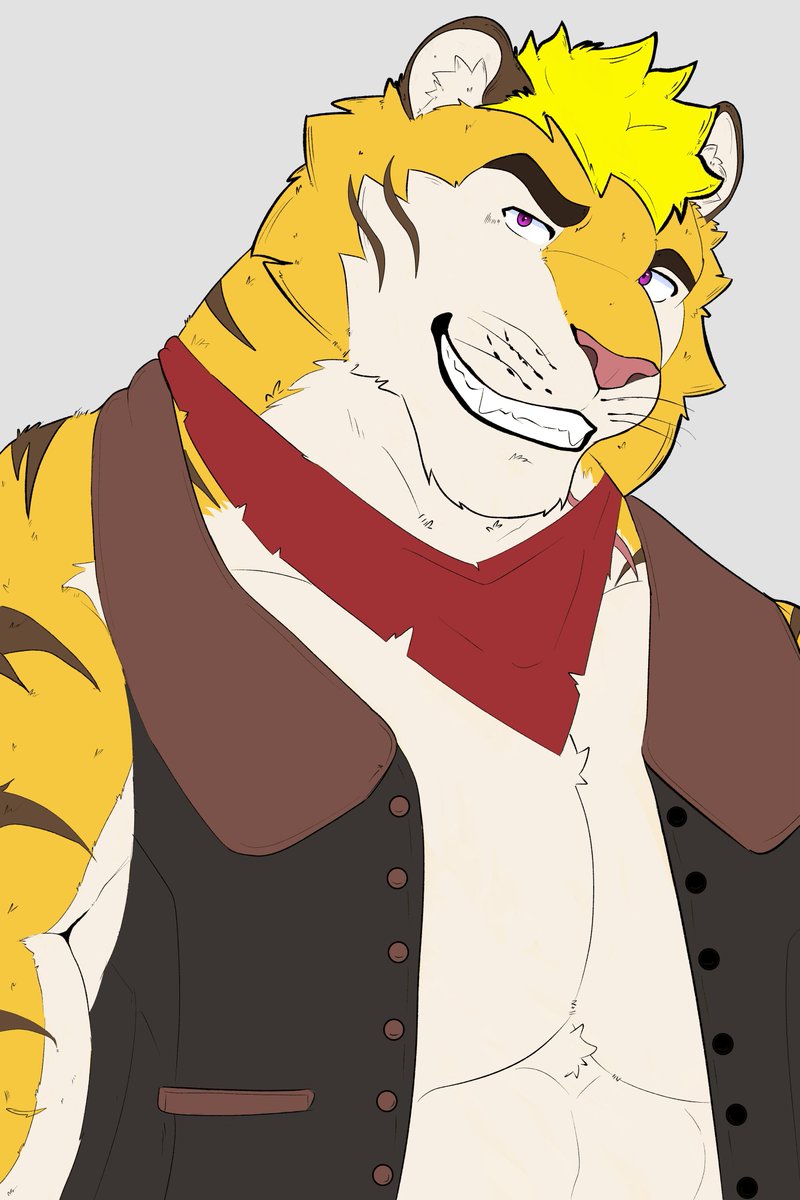 Gon_Azgloomy's tweet photo. Lindo tigresote 🫠, dibujo de @TigerGaresAD que gano en un sorteo de TikTok de mi cuenta. #furryfandom #furry https://t.co/Gi0nnT5mhS