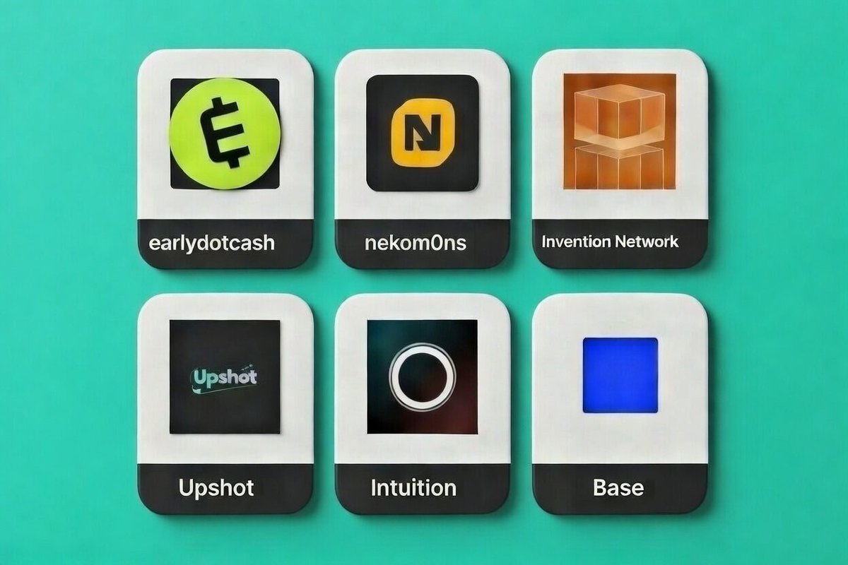 FareaNFts's tweet photo. early projects i joined this week cost $0:

1. @earlydotcash 
- free OG role just for joining early
- ends 26th so dont sleep
- https://t.co/hWOpknaLQd

2. @nekom0ns 
- 3333 supply NFT mint date and price TBA
- WL application is open rn
- founder is @pelicanpower1 
- fill out tasks + submit your evm wallet
- https://t.co/CVQ8Bn2poB

3. @TheInventionNet 
- early access is live
- earn $INVENT through missions and competitions
- holders get 50% of all platform revenue
- https://t.co/h72I0Woyyb

4. @upshot_cards 
- beta is open
- connect X and claim free cards
- collectible cards tied to real world predictions
- https://t.co/0UCEH5R8rO

5. @0xIntuition Genesis Curators
- 1000 Slots Available 
- Connect X
- Fill Form & Submit
- https://t.co/b3NRaEGBX9

6. @Base Ambassador Program is Live: https://t.co/zLeML7rgnZ

bookmark this and come back in 3 months and thank me