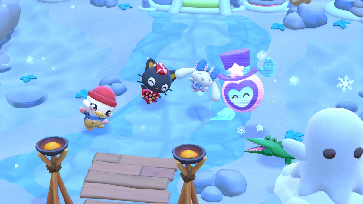 It’s snowing on my island in Hello Kitty Island Adventure and I love it. I love snow — in games and in real life. It can finally snow on my island now. 🩷