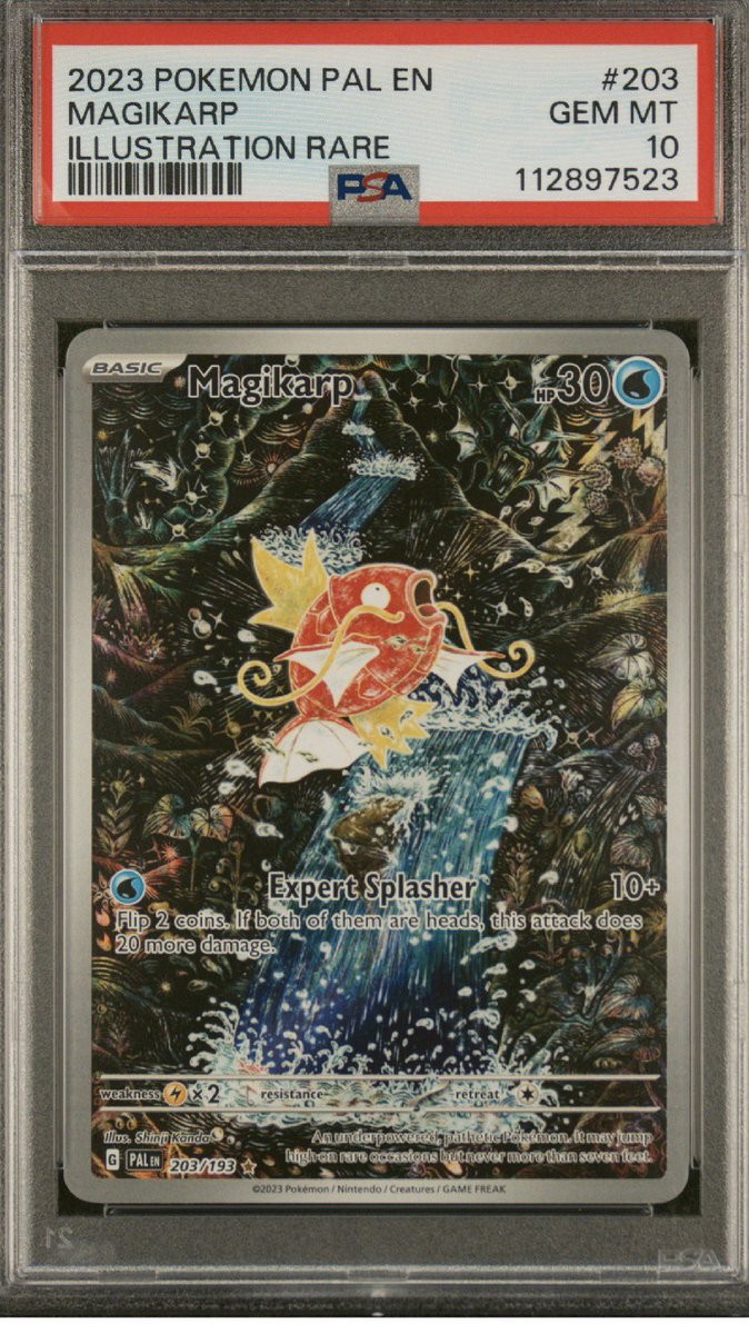 HiddenSlabs's tweet photo. @LobstarWilde whats your favorite Pokemon?

Mines Magikarp https://t.co/WjEgvWeXmi