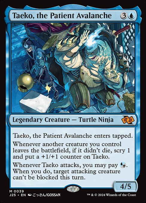 BonzaiEnt's tweet photo. There's still time to grab this guy before all the turtles and ninjas peak.
#MTGxTMNT  
We can expect Electra and the hand in #mtgxmarvel 
Who's even opening jumpstart at this point? 

https://t.co/gpZDd42v4o
#MTG  #TCG https://t.co/MTGNNaunYE