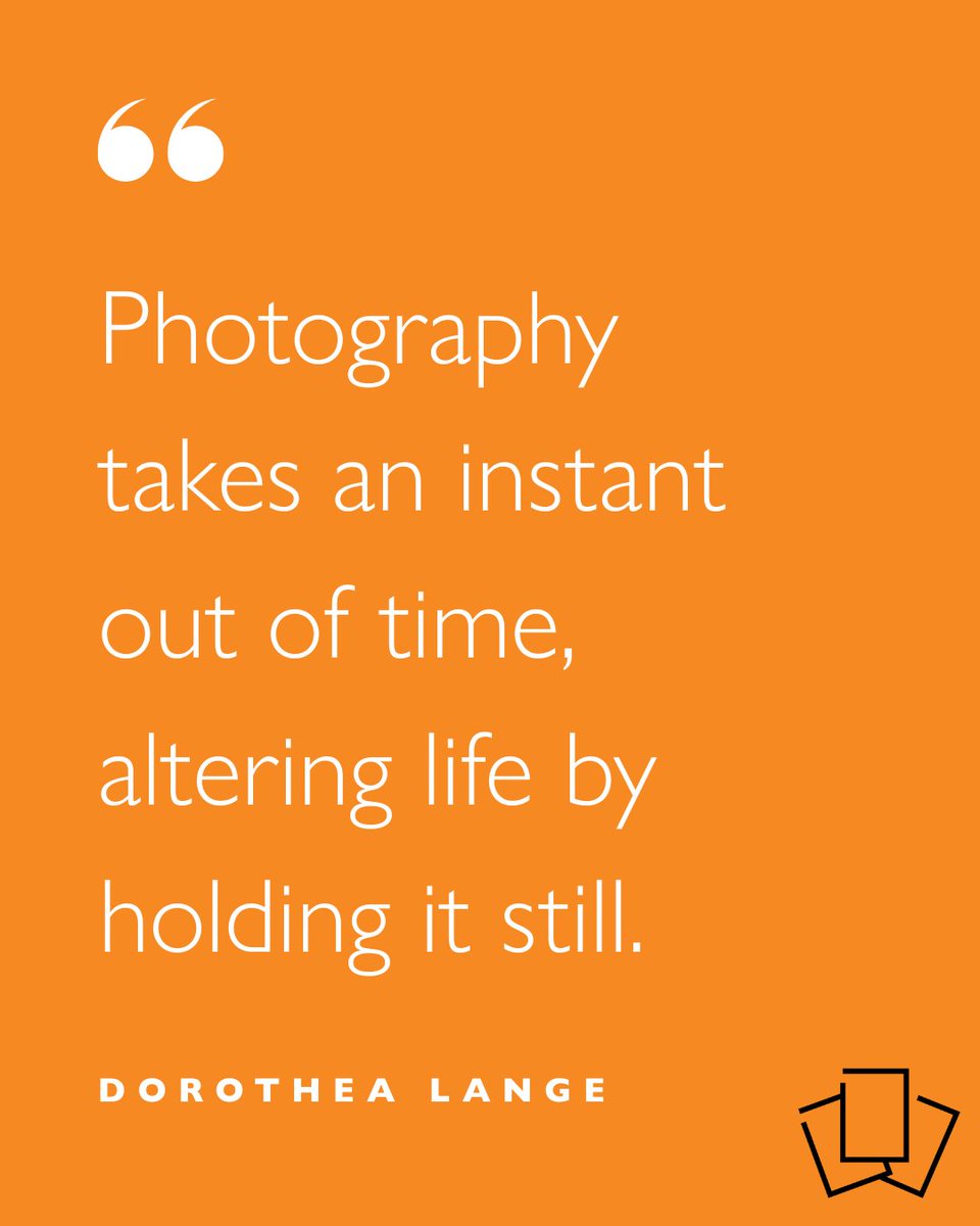 PaperLtd's tweet photo. Wise words from the late great Dorothea Lange 📸 https://t.co/4igJCXDAKO