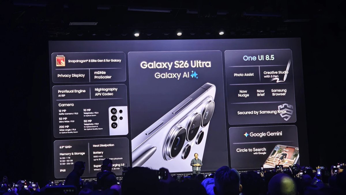 CGMagonline's tweet image. Here's what you need to know about the #SamsungGalaxy #S26Series!

#Samsung #GalaxyUnpacked