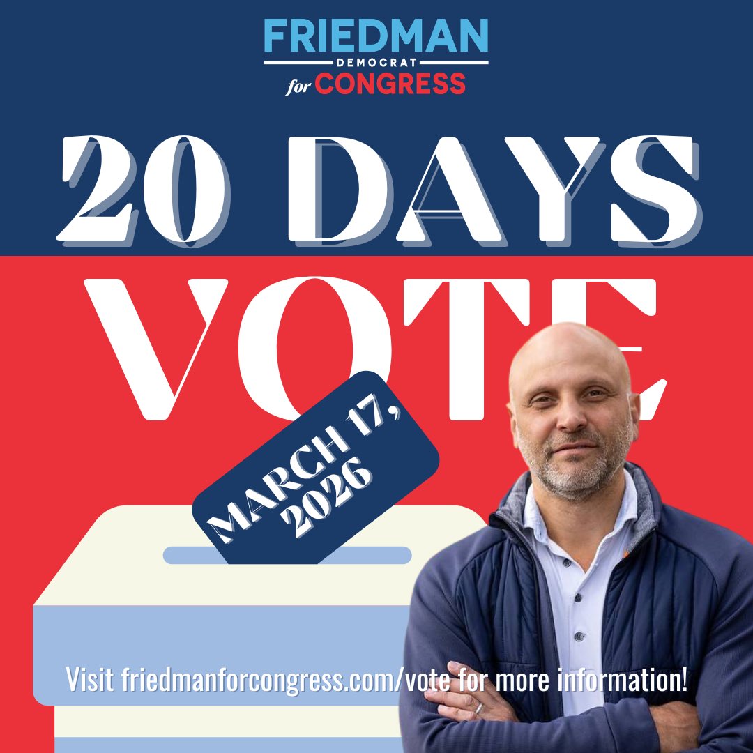 JasonFriedmanIL's tweet photo. Early in-person voting begins city-wide next Monday, March 2nd! https://t.co/9SYZjdRHd0