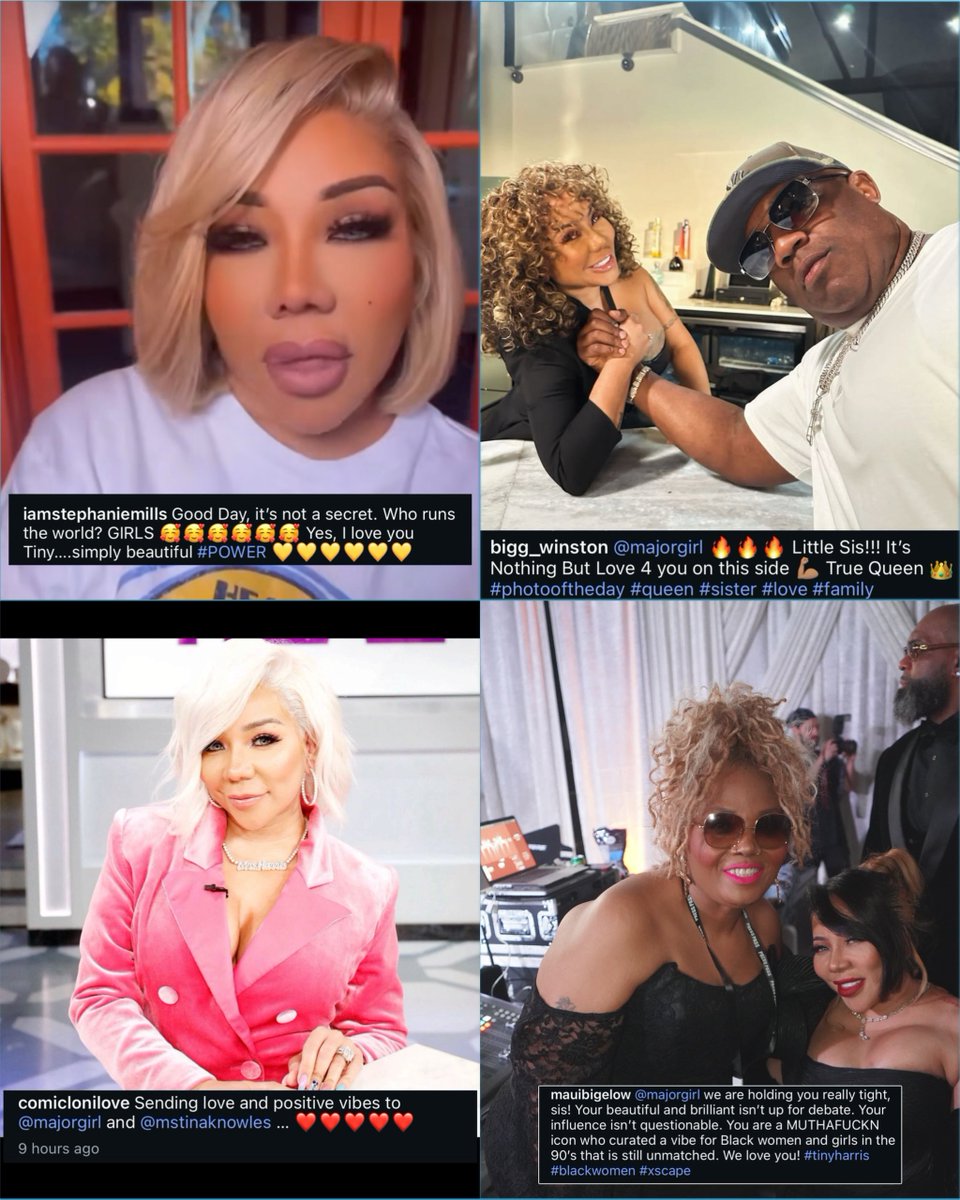 BlockTopickz's tweet photo. People in the industry rally behind Tiny after she was inserted in the back and forth with 50 Cent and her husband T.I. https://t.co/D2PE2kVSMv