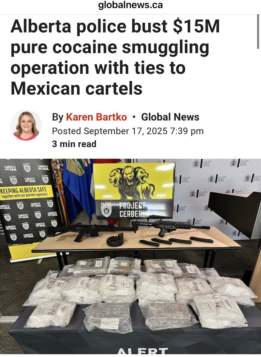 The SAME Mexican 🇲🇽 cartel torching cars/banks/gas stations in Mexico is OFFICIALLY operating in Canada.

RCMP confirms 7 major Mexican cartels active here — including CJNG (now a listed terrorist entity, 2025).

They’ve been building here for over a decade.

Liberals were