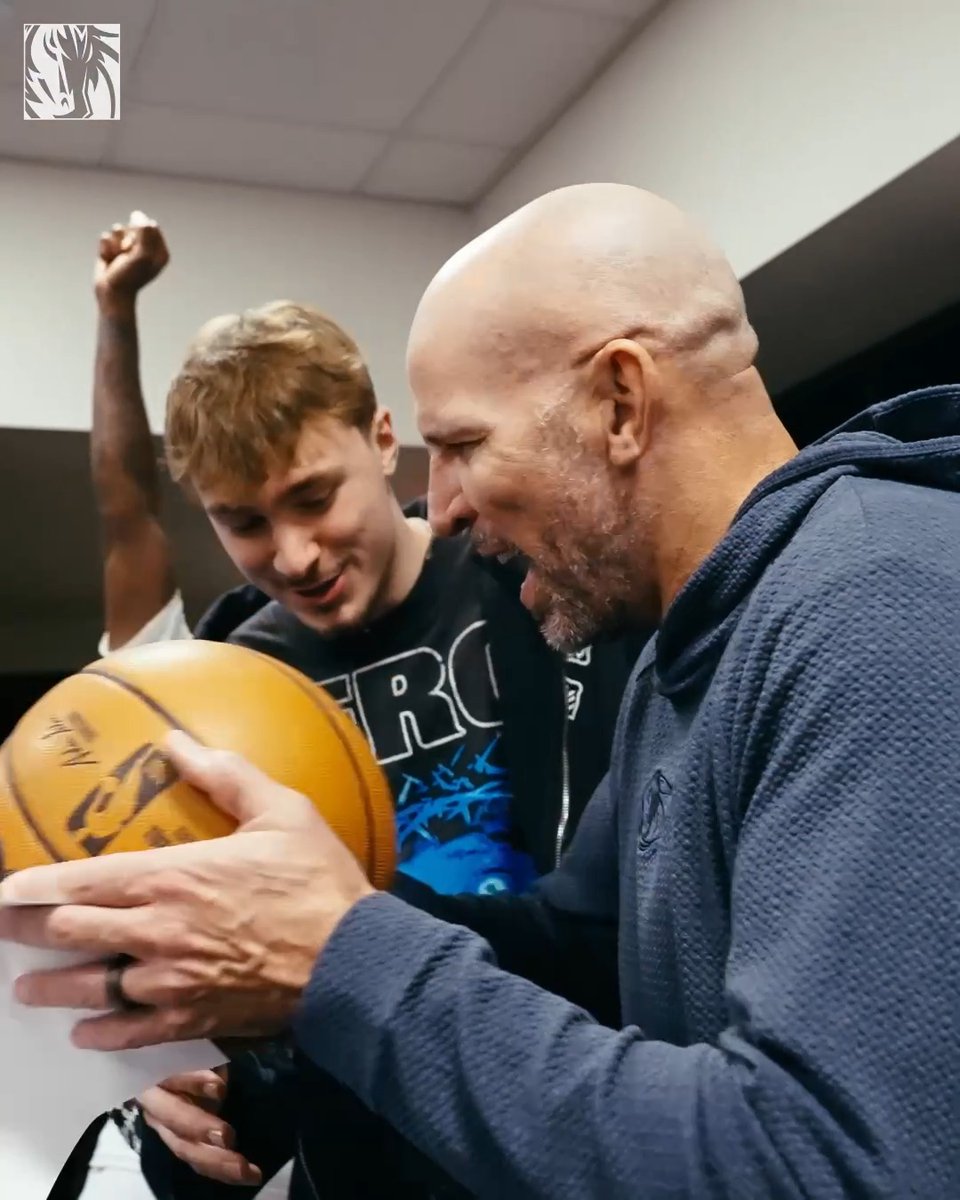 Dinner's on him 😂 All love for @RealJasonKidd after his 200th win as our head coach 💙🤍
#MFFL