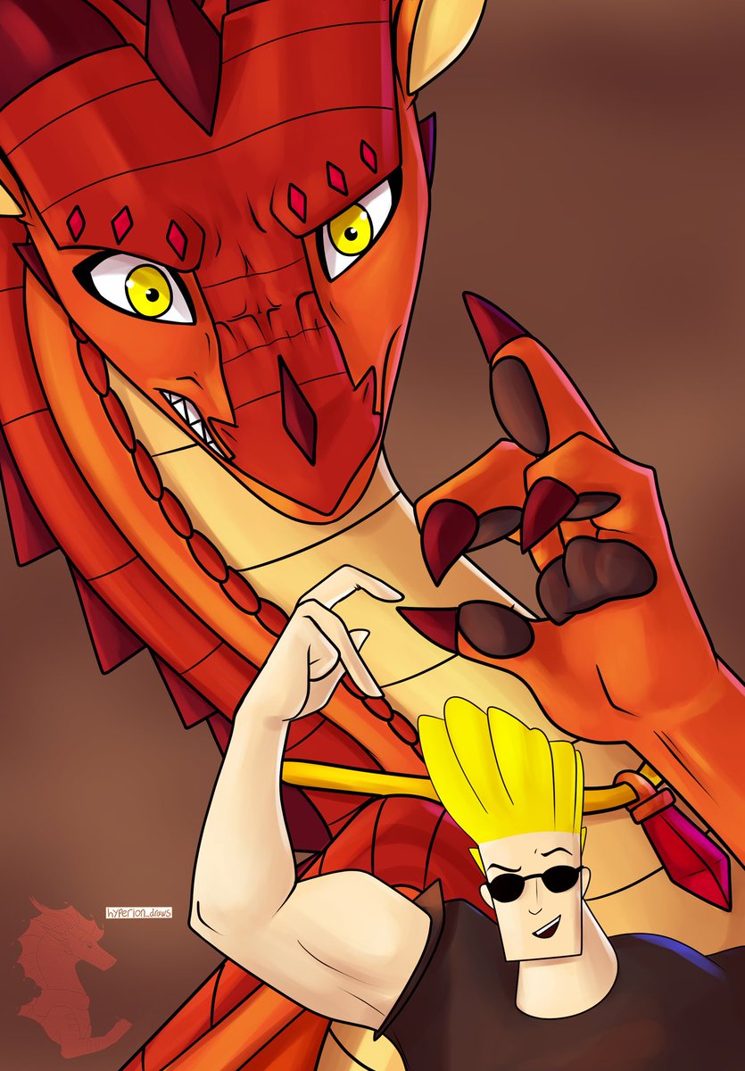 hyperion_draws's tweet image. Scarlet is not used to making hearts. But Johnny is willing to teach her.