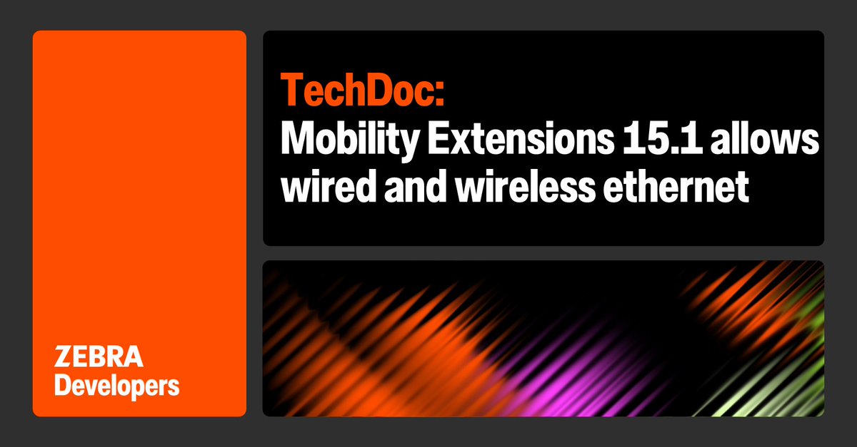 Zebra Developers tweet media