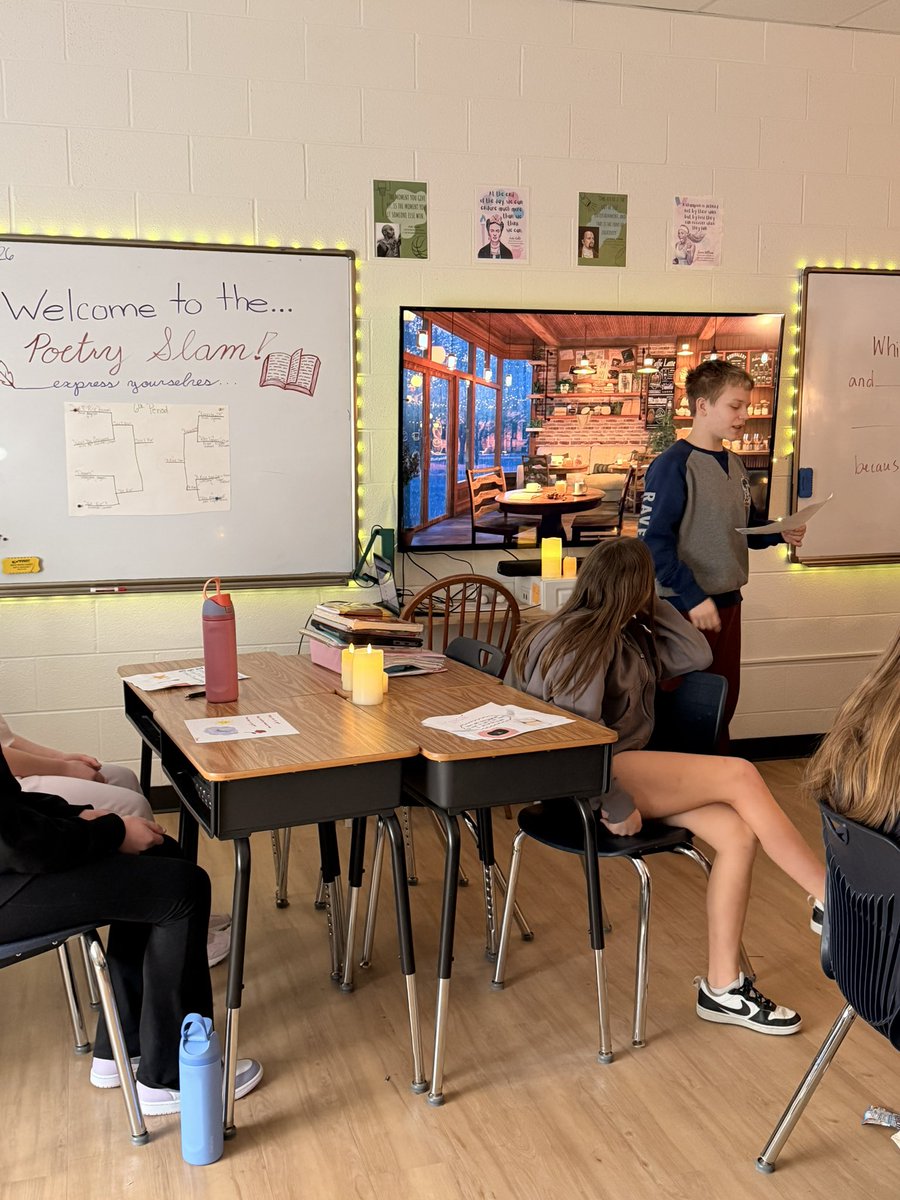 WCDS_Middle's tweet photo. The seventh grade poetry slam today was a treat! #WCDSMiddleSchool https://t.co/bARdLTVtv1