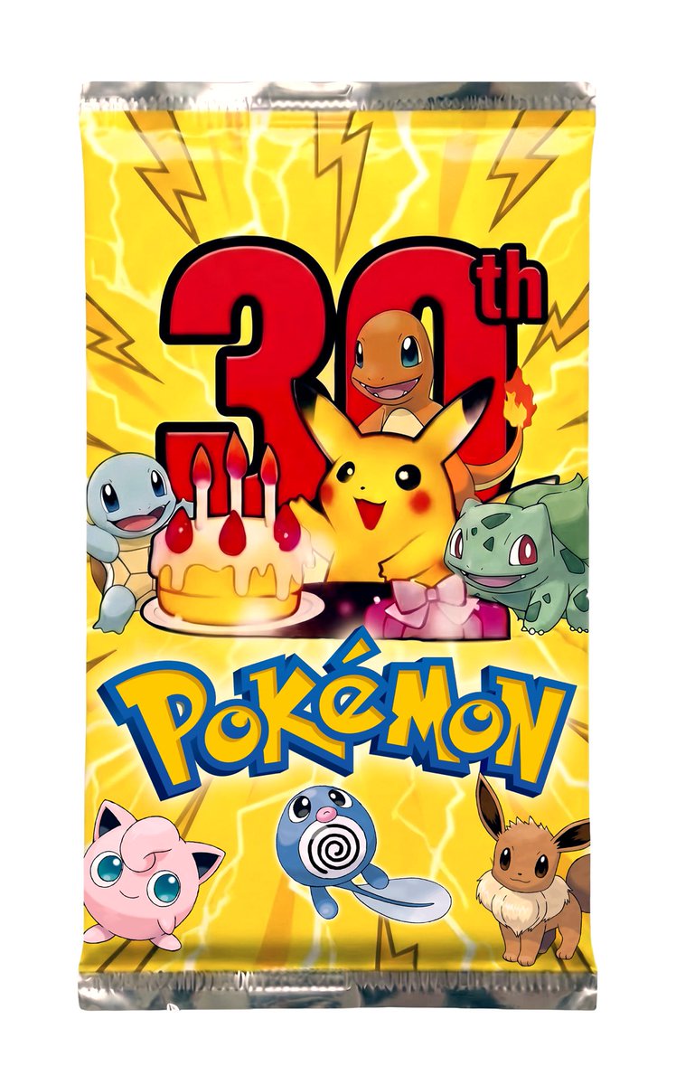 madapespooner's tweet photo. @Pokemon turns 30 on Friday!

@gacha_game_ are celebrating Pokémon Day by releasing a special pack for ripping!

I’m hoping to see some base set cards in this pack!

Roll on Friday! https://t.co/R0yNVnekCY