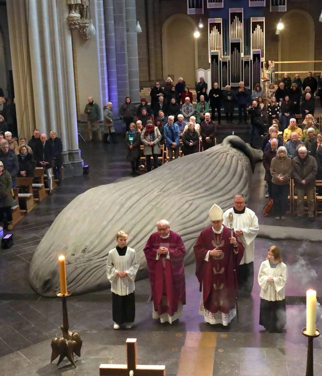 gmoult's tweet photo. the dead whale is completely in accordance with liturgical tradition https://t.co/Qug3E5wjm2