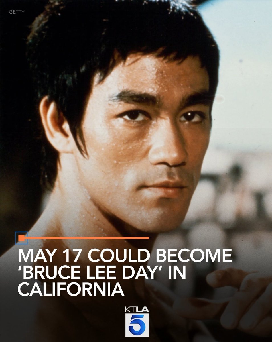 A proposed California bill would honor Chinese Americans by establishing May 17 as “Bruce Lee Day.” Full Story: ktla.com/news/californi…