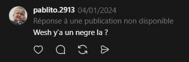 02rayanee's tweet photo. Ce n’est pas dans mes habitudes de faire ce genre de post, mais j'ai pas vraiment le choix.

Hier, je suis tombé en live sur un streamer qui a tenu des propos extrêmement choquants vis à vis de moi : utilisation du n-word,  b-word, imitation de singe en croisant une personne de couleur sur Omegle, et bien pire encore.
