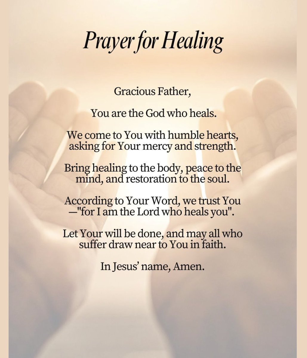 A prayer for healing. #FaithTalk995