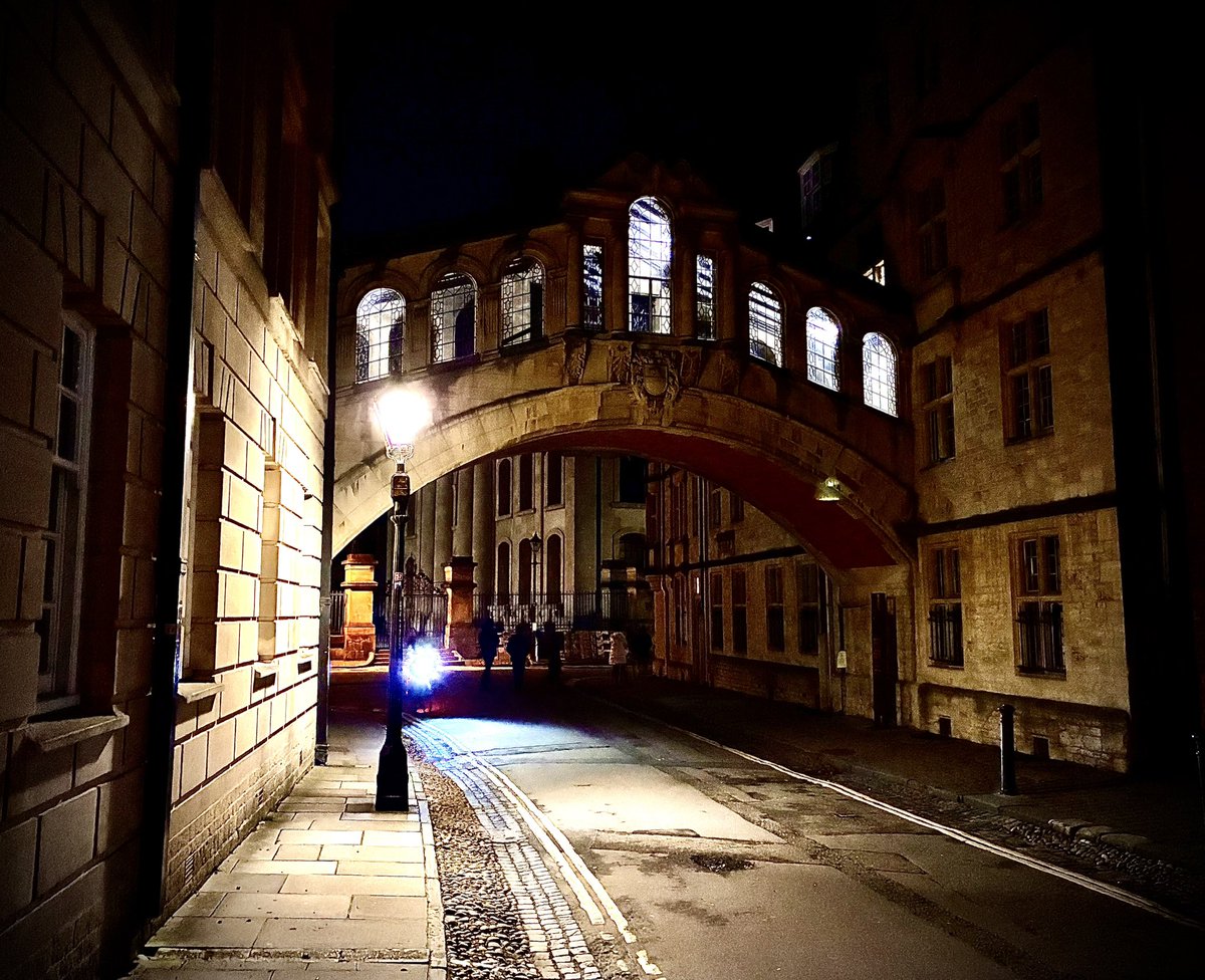 Per tornare a casa passo da New College e Queen’s Lane, le vie più tetre di Oxford.

Ecco alcune foto notturne:

1) Ponte dei Sospiri, Hertford College.