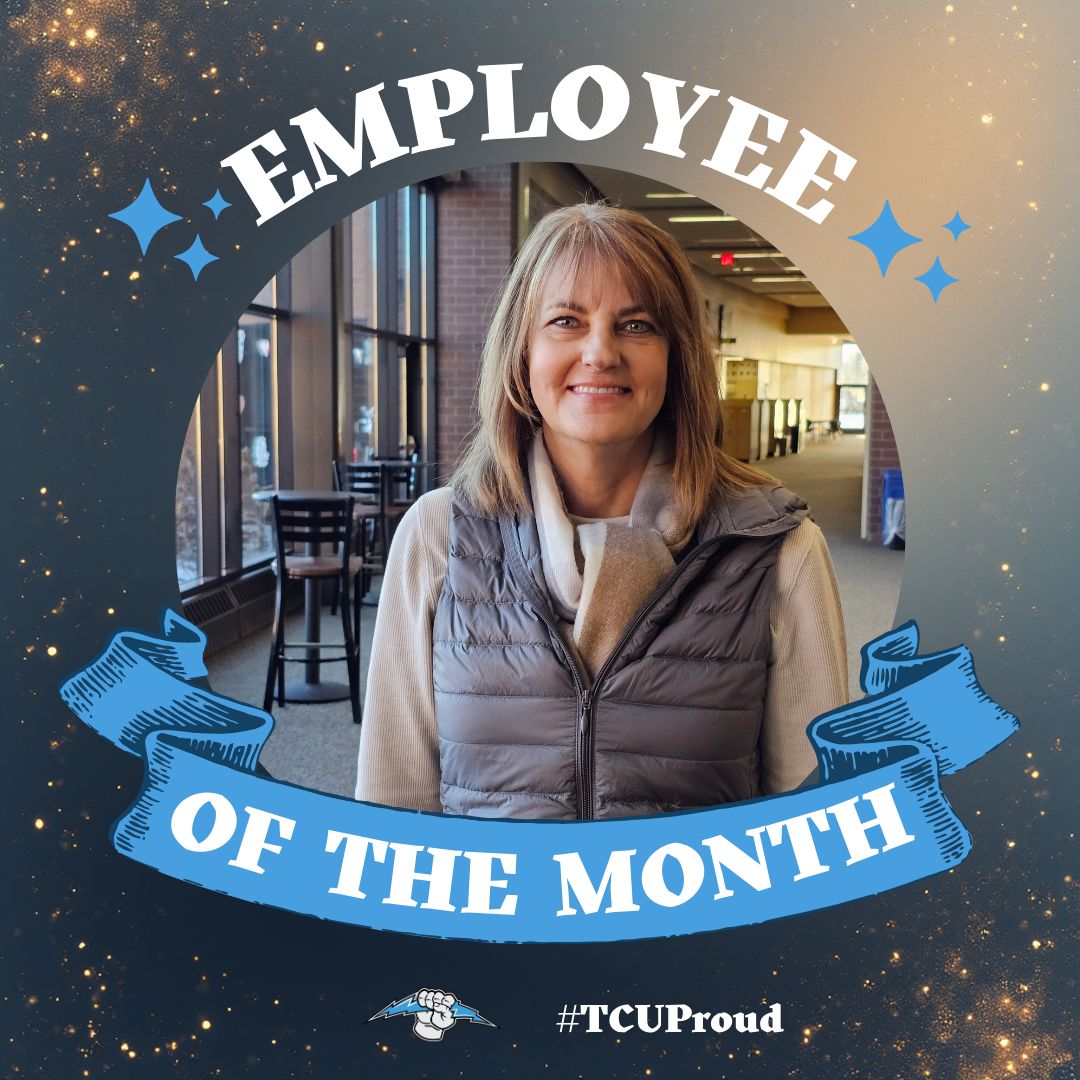 TCU2905's tweet photo. Kristan Pfarr, Licensed School Counselor at TCU Le Center, is recognized as Employee of the Month! As a mentor, advocate, and role model, Kristan embodies Titan PRIDE, setting high expectations and enhancing lives. Thank you, Kristan, for making a difference for All Means All! https://t.co/cBHoNmOkG4