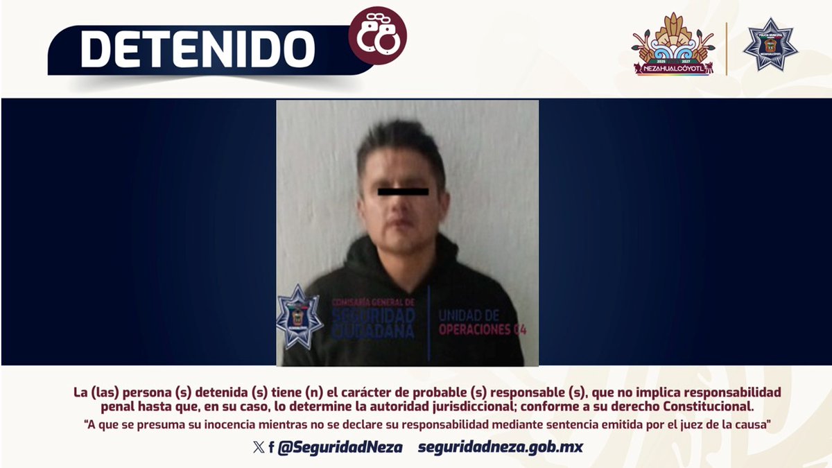 seguridadneza's tweet image. #Detenciones | Por violencia contra la mujer 🚨

En dos acciones distintas, elementos de la Comisaría General de Seguridad Ciudadana de Nezahualcóyotl, realizaron la detención de dos hombres por su presunta responsabilidad.

facebook.com/NezaSeguridad/…