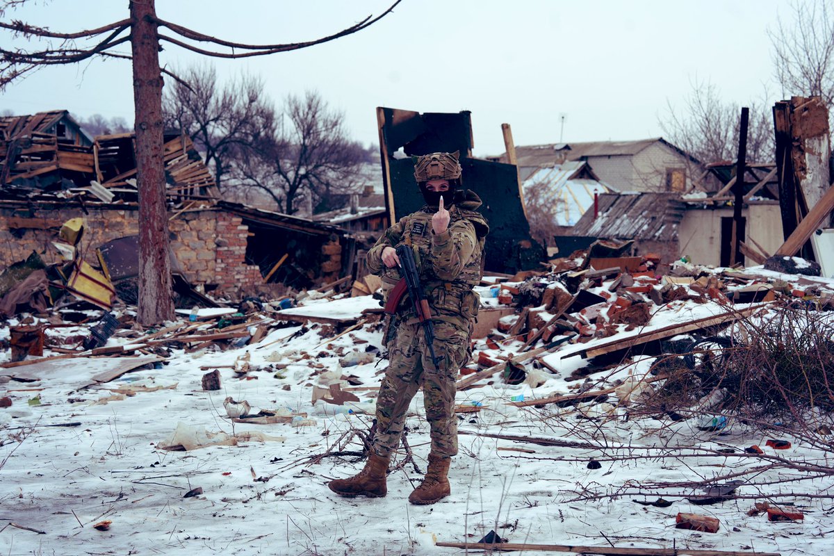 AprilHuggett's tweet photo. A few days ago russians tried to kill me with an FPV. 

I only have one thing to say:

Missed me fuckers. https://t.co/QOncd8m2IA