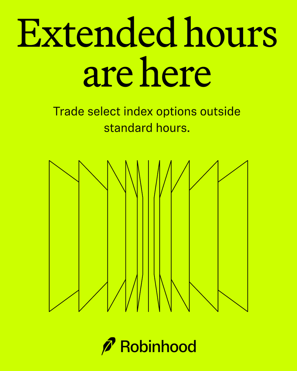 You’ve now got an extra 45 minutes to trade select index options after market close.

Trade SPX, VIX, RUT, and XSP from 4:15–5pm ET on regular trading days.