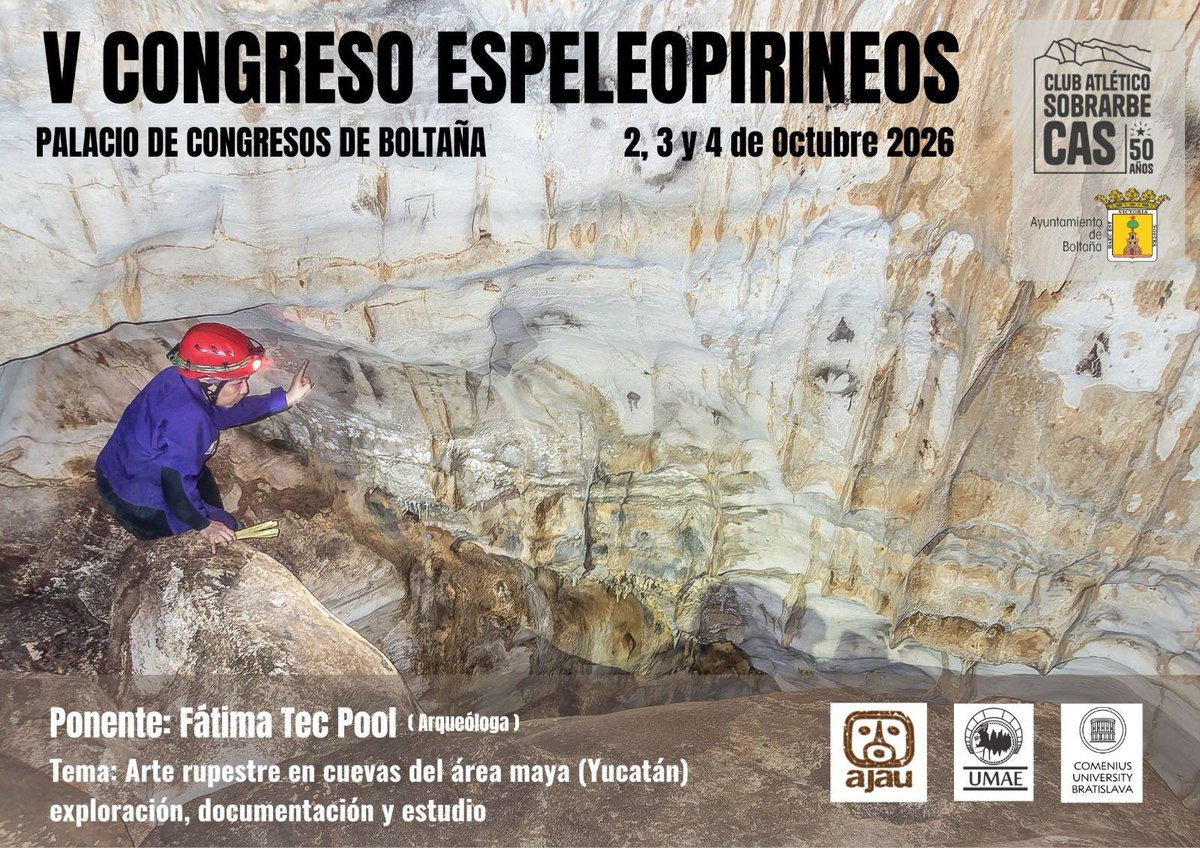 fatimatecpool's tweet photo. Emocionada de ser parte de #Espeleopirineos 2026 representado a mi Universidad y a México a través de @aktunmeyaj y @Espeleo_UMAE 
Por si andan por los rumbos, nos vemos en octubre :) 
#Speleo #Espeleo https://t.co/3Wg25VSXiD