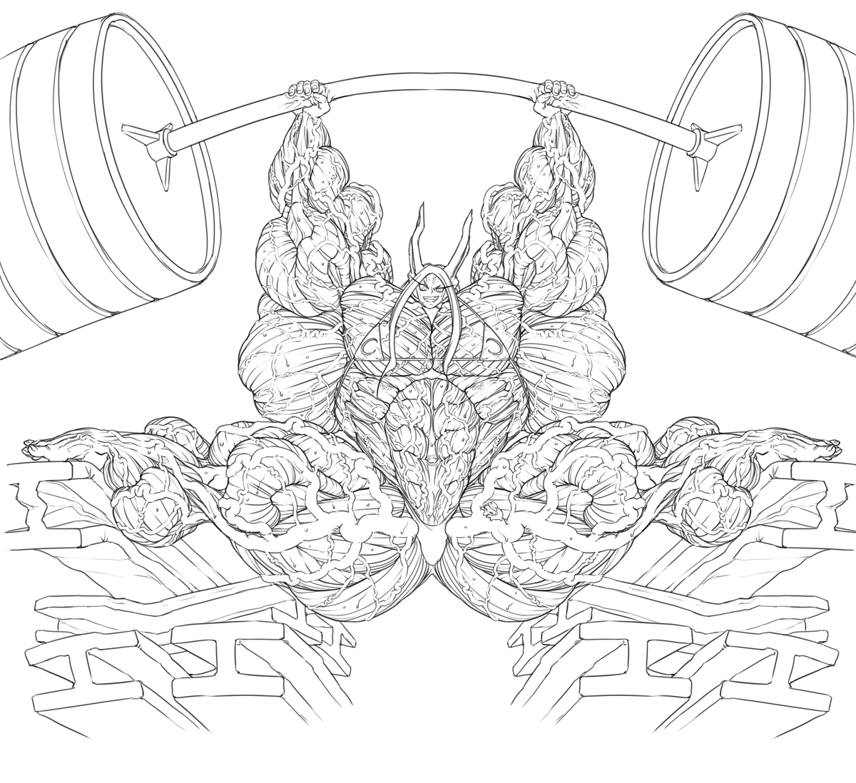 Newberrychucks's tweet photo. Leg days are earth-shattering when Mirko is involved 🐰🦵🦵. For @pepsi_op_ninja . Larger legs alt included! https://t.co/GhL0XefyTM