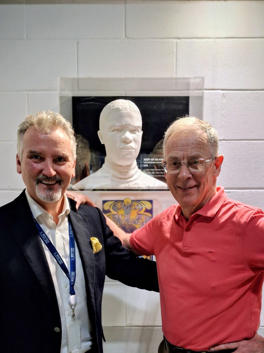 WMvelodrome's tweet photo. We continue to engage at the highest levels behind the scenes to secure a West Midlands Velodrome. 🚴‍♂️

Meanwhile at Manchester Velodrome — great to talk velodromes with Frank Slevin, Chair of British Cycling, and Kristian Larigo from Sutton Coldfield. https://t.co/pGjv6GZLpl