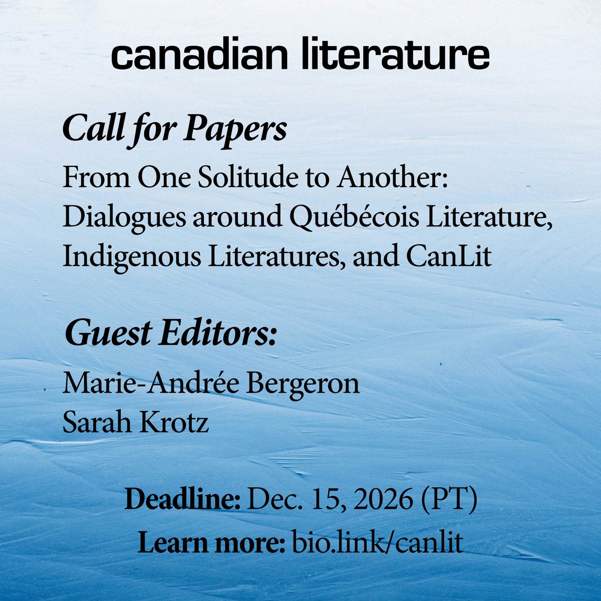 Canadian Literature tweet media