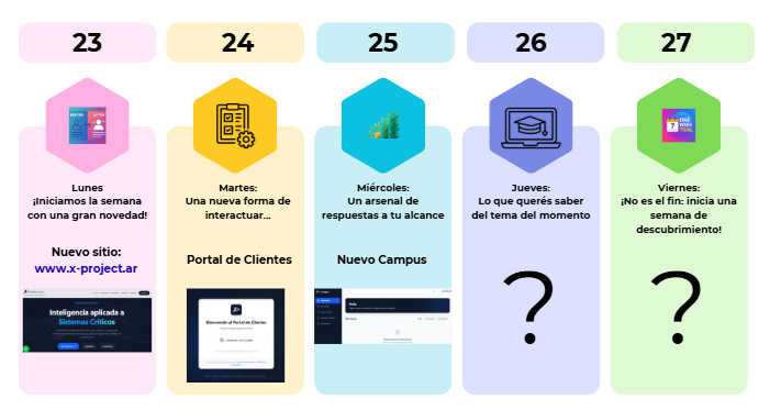 XProjectSA's tweet photo. ¡Nuevo Campus!

A partir de hoy, nuestra Academia tiene Campus personalizado. Podés asistir a cursos, descargar cápsulas, imprimir y publicar certificados, y más.

https://t.co/WHP7hY6JJW

#22Aniversario #NuevoCampus https://t.co/muL1PoTWJ1